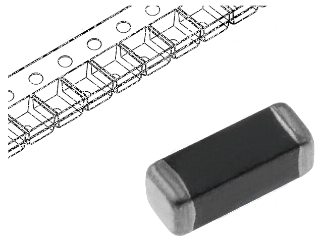 Ferriet: kraal; Imp.@ 100MHz: 75Ω; SMD; 3A; 1806; R: 0,025Ω Ferriet: kraal; Imp.@ 100MHz: 75Ω; SMD; 3A; 1806; R: 0,025Ω